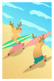 Reindeer Go Surfing