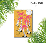 Pink Palm Tree Grove