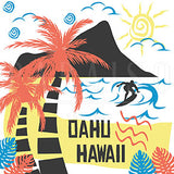 Oahu Hawaii Retro Style