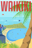 Waikiki Beach Shore Travel Art