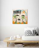 Hawaii is my Happy Place - Wood Print