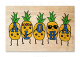 Cute Pineapples Aloha Blue
