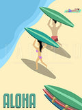 Aloha Surfers Beach Shore