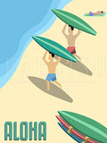 Aloha Surfers Beach Shore