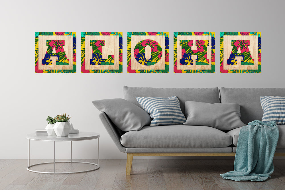 Aloha Letters Set PARAISOLIVING