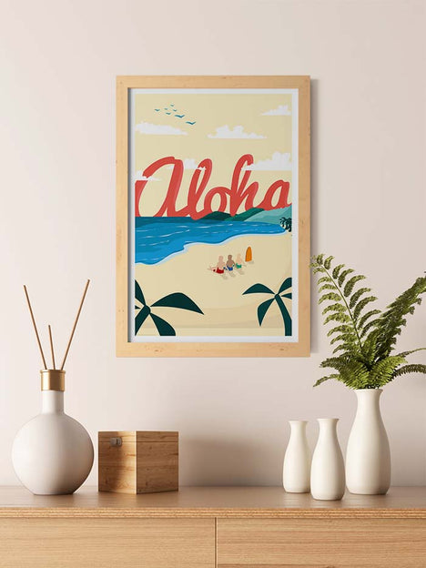 Aloha Beach Travel Print