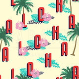 Aloha Vintage Style - Wood Print 7 x 7