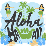 Aloha Hawaii Shaka - Wood Print 7 x 7