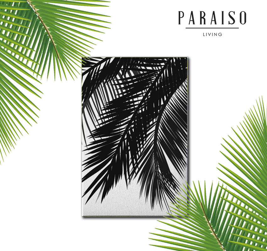 Vintage Palm Tree Black and White