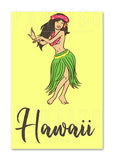 Hula Girl Hawaii Yellow