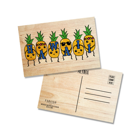 Cute Pineapples Hawaii Blue