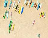 White Sand Beach Surfboards Top View