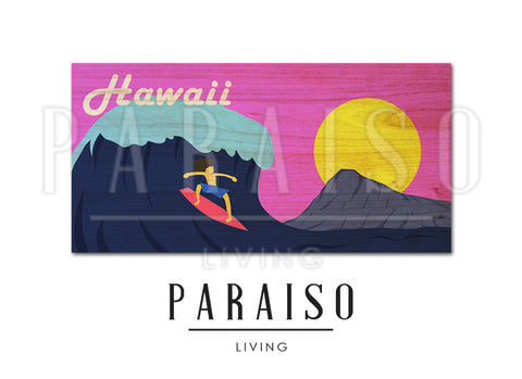 Hawaii Surfing Diamond Head