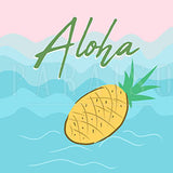 Tropical Fruit Pineapple Hawaiian Theme