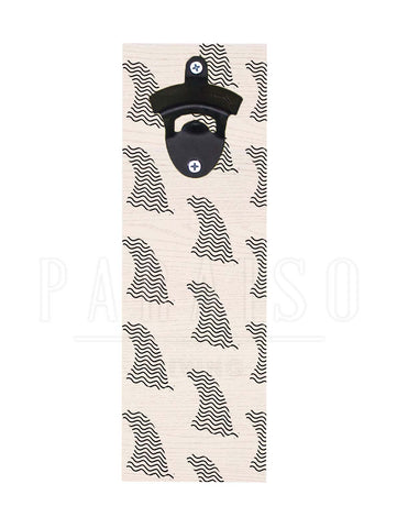Surfboard Fin Wavy Pattern