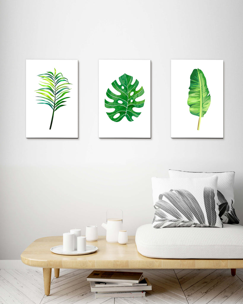 Tropical Leaves set of 3