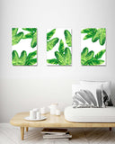Tropical Palm Leaves set of 3