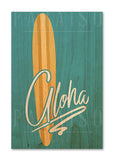 Vintage Surfboard Aloha Blue
