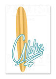 Vintage Surfboard Aloha