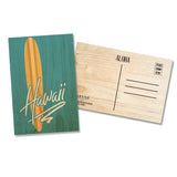 Vintage Surfboard Hawaii Blue